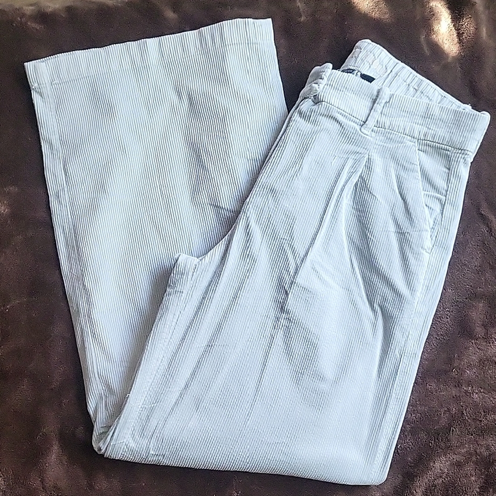 American Eagle Outfitters Light Gray Corduroy Pants